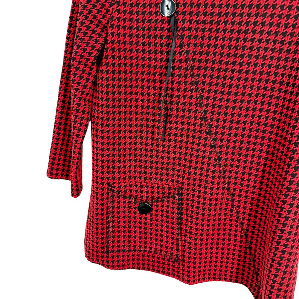 Calessa Medium Red Wearable Art Christmas Blouse … - image 4